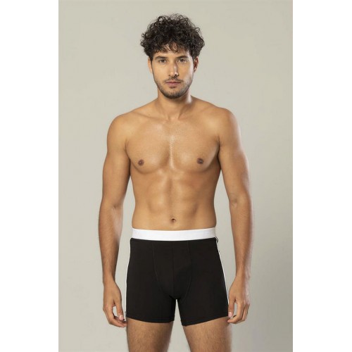 Erdem Siyah Pamuk Elastan Uzun Boxer 1417 Renk Siyah Beden XL Erdem Siyah Pamuk Elastan Uzun Boxer 1417 Renk Siyah Beden XL