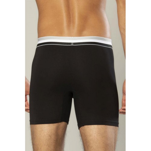 Erdem Siyah Pamuk Elastan Uzun Boxer 1415 Renk Siyah Beden XXL Erdem Siyah Pamuk Elastan Uzun Boxer 1415 Renk Siyah Beden XXL