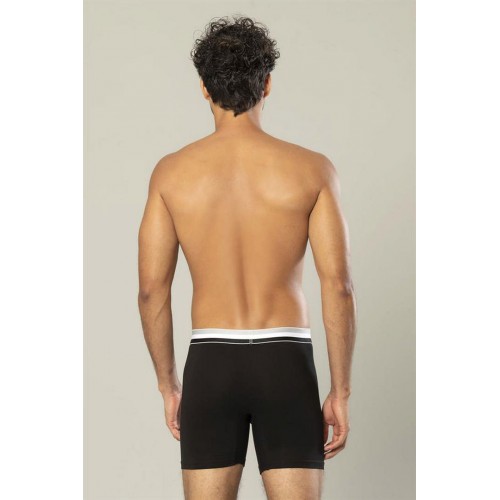 Erdem Siyah Pamuk Elastan Uzun Boxer 1415 Renk Siyah Beden XXL Erdem Siyah Pamuk Elastan Uzun Boxer 1415 Renk Siyah Beden XXL
