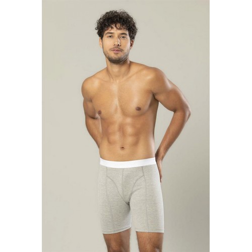 Erdem Gri Melanj Pamuk Elastan Uzun Boxer 1416 Renk Gri Melanj Beden 4XL Erdem Gri Melanj Pamuk Elastan Uzun Boxer 1416 Renk Gri Melanj Beden 4XL