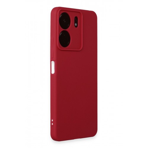 Newface Xiaomi Redmi 13C Kılıf First Silikon - Kırmızı Newface Xiaomi Redmi 13C Kılıf First Silikon - Kırmızı
