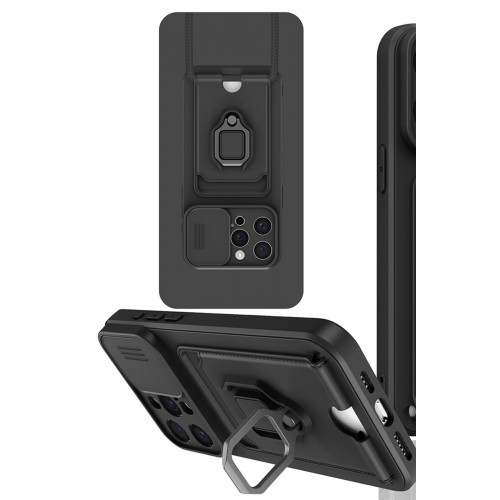 Newface iPhone 15 Pro Kılıf Zuma Kartvizitli Yüzüklü Silikon - Siyah Newface iPhone 15 Pro Kılıf Zuma Kartvizitli Yüzüklü Silikon - Siyah