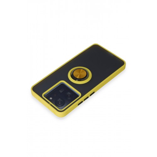 Newface Xiaomi Mi 13T Pro Kılıf Montreal Yüzüklü Silikon Kapak - Sarı Newface Xiaomi Mi 13T Pro Kılıf Montreal Yüzüklü Silikon Kapak - Sarı