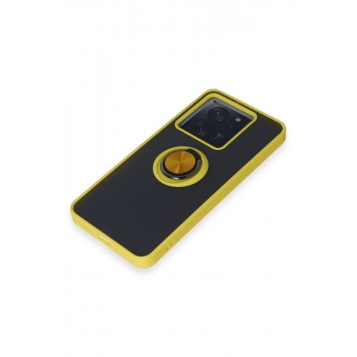 Newface Xiaomi Mi 13T Pro Kılıf Montreal Yüzüklü Silikon Kapak - Sarı Newface Xiaomi Mi 13T Pro Kılıf Montreal Yüzüklü Silikon Kapak - Sarı