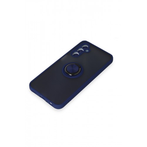 Newface Samsung Galaxy M34 5G Kılıf Montreal Yüzüklü Silikon Kapak - Lacivert Newface Samsung Galaxy M34 5G Kılıf Montreal Yüzüklü Silikon Kapak - Lacivert