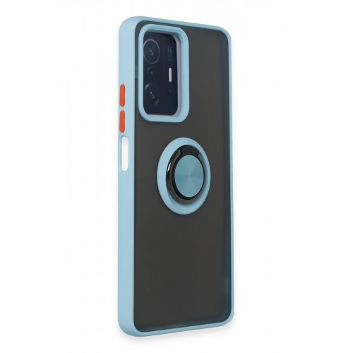 Newface Xiaomi Mi 11T Kılıf Montreal Yüzüklü Silikon Kapak - Buz Mavi Newface Xiaomi Mi 11T Kılıf Montreal Yüzüklü Silikon Kapak - Buz Mavi