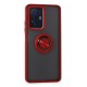 Newface Xiaomi Mi 11T Kılıf Montreal Yüzüklü Silikon Kapak - Kırmızı