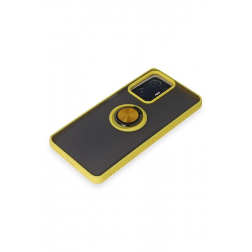 Newface Xiaomi Mi 11T Pro Kılıf Montreal Yüzüklü Silikon Kapak - Sarı Newface Xiaomi Mi 11T Pro Kılıf Montreal Yüzüklü Silikon Kapak - Sarı
