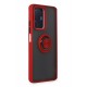 Newface Xiaomi Mi 11T Pro Kılıf Montreal Yüzüklü Silikon Kapak - Kırmızı