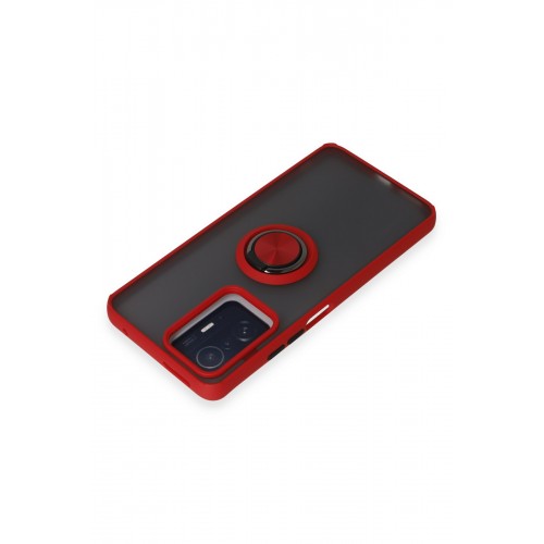 Newface Xiaomi Mi 11T Pro Kılıf Montreal Yüzüklü Silikon Kapak - Kırmızı Newface Xiaomi Mi 11T Pro Kılıf Montreal Yüzüklü Silikon Kapak - Kırmızı