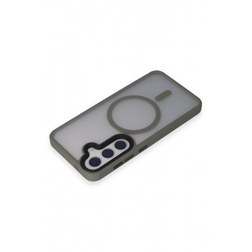 Newface Samsung Galaxy S24 Kılıf Trex Magneticsafe Kapak - Gri Newface Samsung Galaxy S24 Kılıf Trex Magneticsafe Kapak - Gri