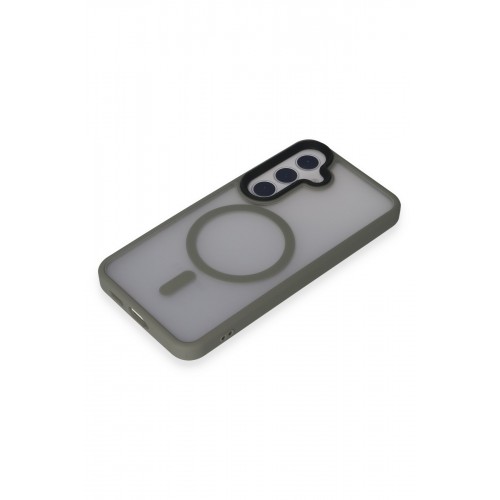 Newface Samsung Galaxy S24 Kılıf Trex Magneticsafe Kapak - Gri Newface Samsung Galaxy S24 Kılıf Trex Magneticsafe Kapak - Gri