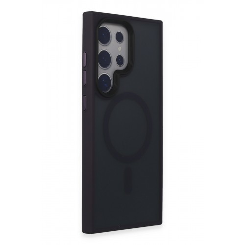 Newface Samsung Galaxy S24 Ultra Kılıf Trex Magneticsafe Kapak - Derin Mor Newface Samsung Galaxy S24 Ultra Kılıf Trex Magneticsafe Kapak - Derin Mor