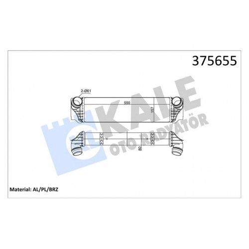 TURBO RADYATORU BMW N54 N55 F10 F11 F01 F07
