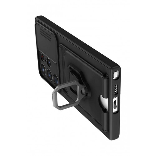 Newface Samsung Galaxy S24 Ultra Kılıf Zuma Kartvizitli Yüzüklü Silikon - Siyah Newface Samsung Galaxy S24 Ultra Kılıf Zuma Kartvizitli Yüzüklü Silikon - Siyah