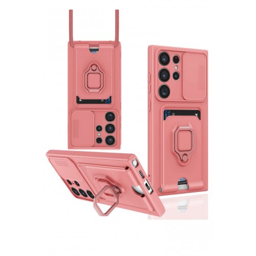 Newface Samsung Galaxy S24 Ultra Kılıf Zuma Kartvizitli Yüzüklü Silikon - Pembe Newface Samsung Galaxy S24 Ultra Kılıf Zuma Kartvizitli Yüzüklü Silikon - Pembe