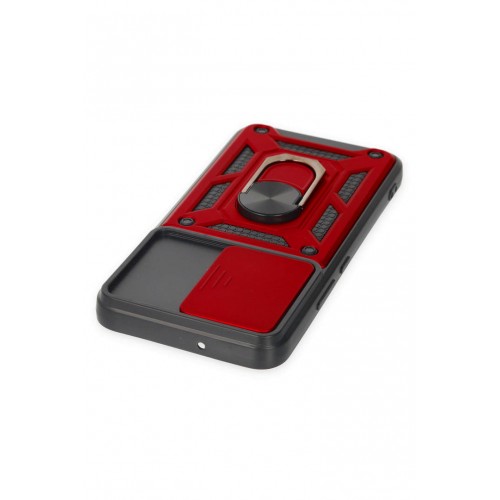 Newface Samsung Galaxy S24 Plus Kılıf Pars Lens Yüzüklü Silikon - Kırmızı Newface Samsung Galaxy S24 Plus Kılıf Pars Lens Yüzüklü Silikon - Kırmızı