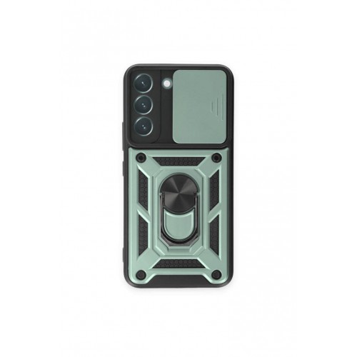 Newface Samsung Galaxy S24 Plus Kılıf Pars Lens Yüzüklü Silikon - Yeşil Newface Samsung Galaxy S24 Plus Kılıf Pars Lens Yüzüklü Silikon - Yeşil