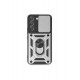 Newface Samsung Galaxy S24 Plus Kılıf Pars Lens Yüzüklü Silikon - Gümüş Newface Samsung Galaxy S24 Plus Kılıf Pars Lens Yüzüklü Silikon - Gümüş