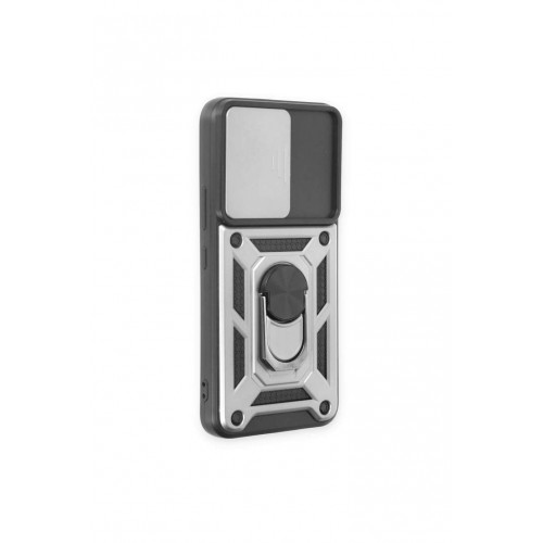 Newface Samsung Galaxy S24 Plus Kılıf Pars Lens Yüzüklü Silikon - Gümüş Newface Samsung Galaxy S24 Plus Kılıf Pars Lens Yüzüklü Silikon - Gümüş