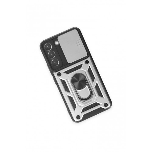 Newface Samsung Galaxy S24 Plus Kılıf Pars Lens Yüzüklü Silikon - Gümüş Newface Samsung Galaxy S24 Plus Kılıf Pars Lens Yüzüklü Silikon - Gümüş