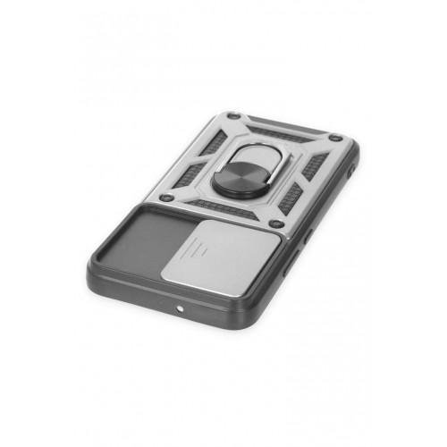 Newface Samsung Galaxy S24 Plus Kılıf Pars Lens Yüzüklü Silikon - Gümüş Newface Samsung Galaxy S24 Plus Kılıf Pars Lens Yüzüklü Silikon - Gümüş