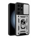 Newface Samsung Galaxy S24 Ultra Kılıf Pars Lens Yüzüklü Silikon - Gümüş Newface Samsung Galaxy S24 Ultra Kılıf Pars Lens Yüzüklü Silikon - Gümüş