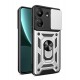 Newface Xiaomi Redmi 13C Kılıf Pars Lens Yüzüklü Silikon - Gümüş Newface Xiaomi Redmi 13C Kılıf Pars Lens Yüzüklü Silikon - Gümüş
