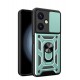 Newface Vivo Y27 Kılıf Pars Lens Yüzüklü Silikon - Yeşil Newface Vivo Y27 Kılıf Pars Lens Yüzüklü Silikon - Yeşil