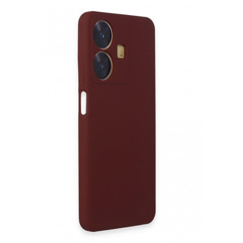Newface Realme C55 Kılıf Nano içi Kadife Silikon - Bordo Newface Realme C55 Kılıf Nano içi Kadife Silikon - Bordo