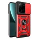 Newface Xiaomi Mi 13T Kılıf Pars Lens Yüzüklü Silikon - Kırmızı Newface Xiaomi Mi 13T Kılıf Pars Lens Yüzüklü Silikon - Kırmızı