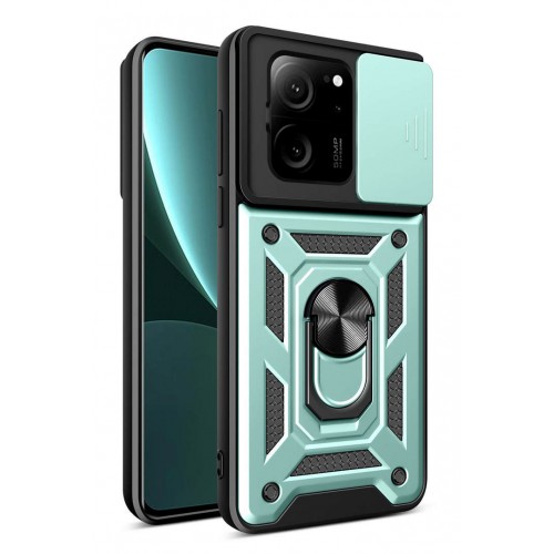 Newface Xiaomi Mi 13T Pro Kılıf Pars Lens Yüzüklü Silikon - Yeşil Newface Xiaomi Mi 13T Pro Kılıf Pars Lens Yüzüklü Silikon - Yeşil