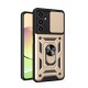Newface Samsung Galaxy A05 Kılıf Pars Lens Yüzüklü Silikon - Gold