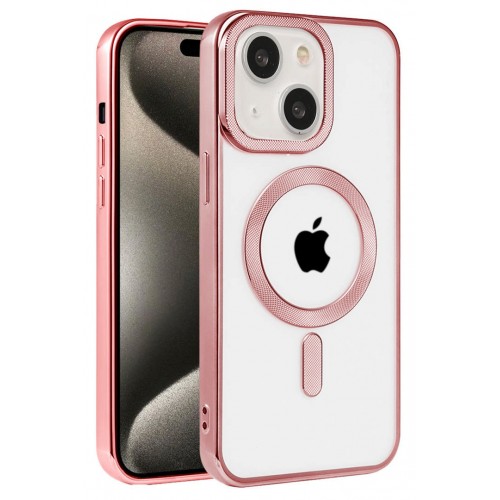 Newface iPhone 15 Kılıf Kronos Magsafe Kapak - Pembe Newface iPhone 15 Kılıf Kronos Magsafe Kapak - Pembe