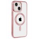 Newface iPhone 15 Kılıf Kronos Magsafe Kapak - Pembe Newface iPhone 15 Kılıf Kronos Magsafe Kapak - Pembe