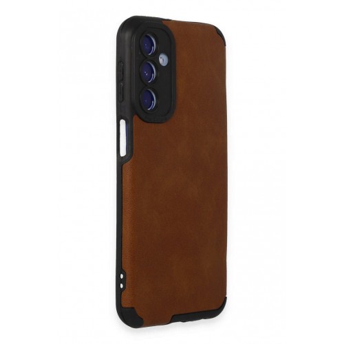 Newface Samsung Galaxy M34 5G Kılıf Loop Deri Silikon - Kahverengi Newface Samsung Galaxy M34 5G Kılıf Loop Deri Silikon - Kahverengi