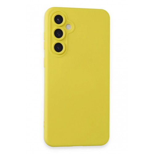 Newface Samsung Galaxy S23 FE Kılıf Nano içi Kadife Silikon - Sarı Newface Samsung Galaxy S23 FE Kılıf Nano içi Kadife Silikon - Sarı