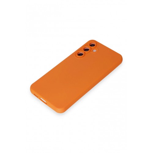 Newface Samsung Galaxy S23 FE Kılıf Nano içi Kadife Silikon - Turuncu Newface Samsung Galaxy S23 FE Kılıf Nano içi Kadife Silikon - Turuncu