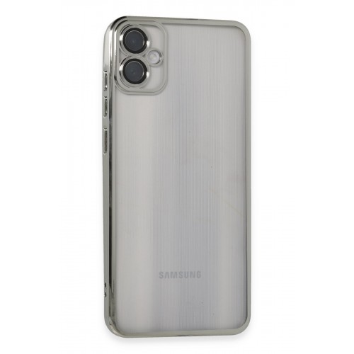 Newface Samsung Galaxy A05 Kılıf Razer Lensli Silikon - Gümüş Newface Samsung Galaxy A05 Kılıf Razer Lensli Silikon - Gümüş