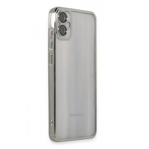 Newface Samsung Galaxy A05 Kılıf Razer Lensli Silikon - Gümüş Newface Samsung Galaxy A05 Kılıf Razer Lensli Silikon - Gümüş
