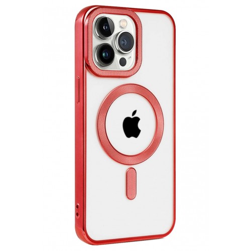 Newface iPhone 14 Pro Max Kılıf Kronos Magsafe Kapak - Kırmızı Newface iPhone 14 Pro Max Kılıf Kronos Magsafe Kapak - Kırmızı
