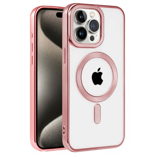 Newface iPhone 14 Pro Max Kılıf Kronos Magsafe Kapak - Rose Gold Newface iPhone 14 Pro Max Kılıf Kronos Magsafe Kapak - Rose Gold