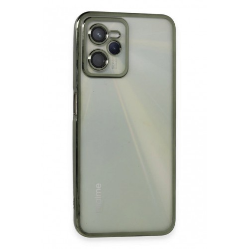 Newface Realme C35 Kılıf Razer Lensli Silikon - Yeşil Newface Realme C35 Kılıf Razer Lensli Silikon - Yeşil