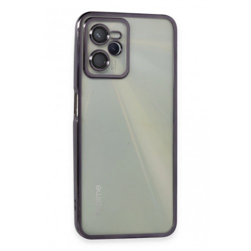 Newface Realme C35 Kılıf Razer Lensli Silikon - Mor Newface Realme C35 Kılıf Razer Lensli Silikon - Mor
