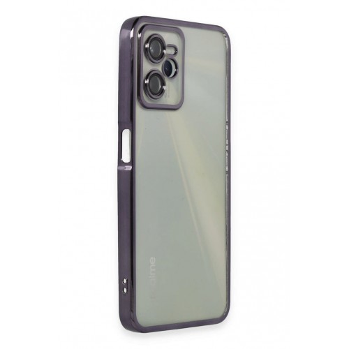 Newface Realme C35 Kılıf Razer Lensli Silikon - Mor Newface Realme C35 Kılıf Razer Lensli Silikon - Mor