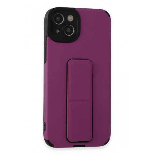 Newface iPhone 14 Plus Kılıf Mega Standlı Silikon - Mor Newface iPhone 14 Plus Kılıf Mega Standlı Silikon - Mor