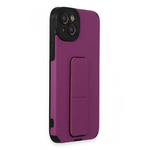 Newface iPhone 14 Plus Kılıf Mega Standlı Silikon - Mor Newface iPhone 14 Plus Kılıf Mega Standlı Silikon - Mor