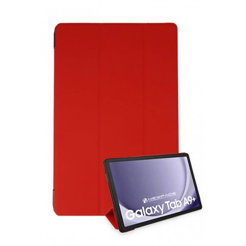Newface Samsung Galaxy Tab A9 Plus Kılıf Tablet Smart Kılıf - Kırmızı Newface Samsung Galaxy Tab A9 Plus Kılıf Tablet Smart Kılıf - Kırmızı