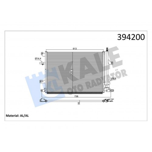 X KLİMA RADYATÖRÜ VOLVO S60 I 01-10 -S80 I 98-06 -V70 II 99-07 XC70 02-07 632X440X16 TÜPSÜZ X KLİMA RADYATÖRÜ VOLVO S60 I 01-10 -S80 I 98-06 -V70 II 99-07 XC70 02-07 632X440X16 TÜPSÜZ