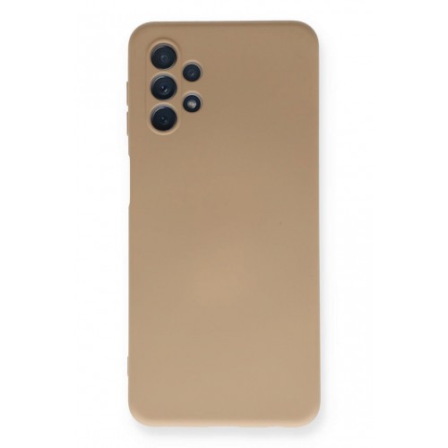 Newface Samsung Galaxy A32 5G Kılıf Nano içi Kadife Silikon - Bej Newface Samsung Galaxy A32 5G Kılıf Nano içi Kadife Silikon - Bej